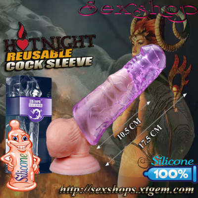 1-MENS DELAY EXTENSION REUSABLE CONDOM2 3